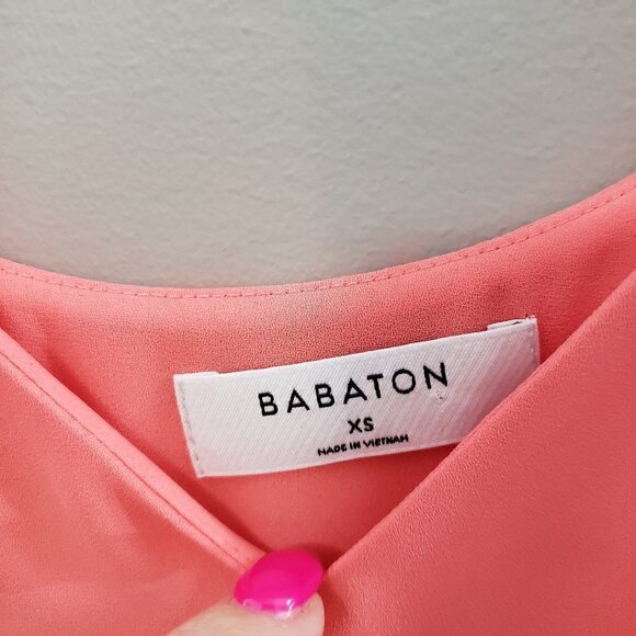 NEW Babaton Aritzia Everly Cami Tank Coral XS - Picture 6 of 7